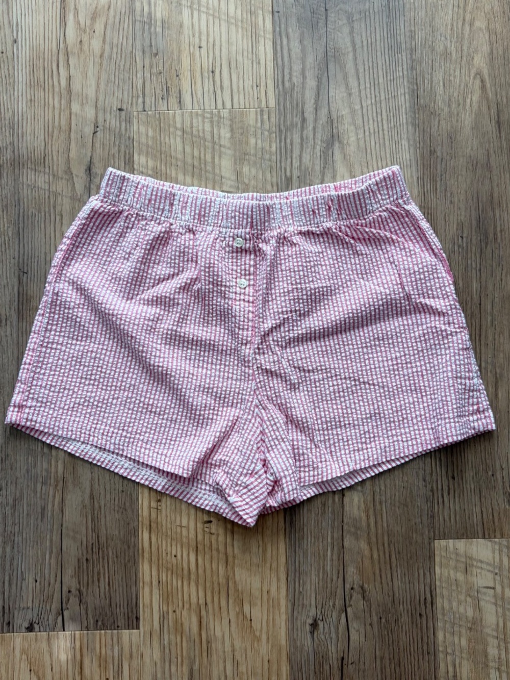 Originality Pink & White Striped Boxer Shorts